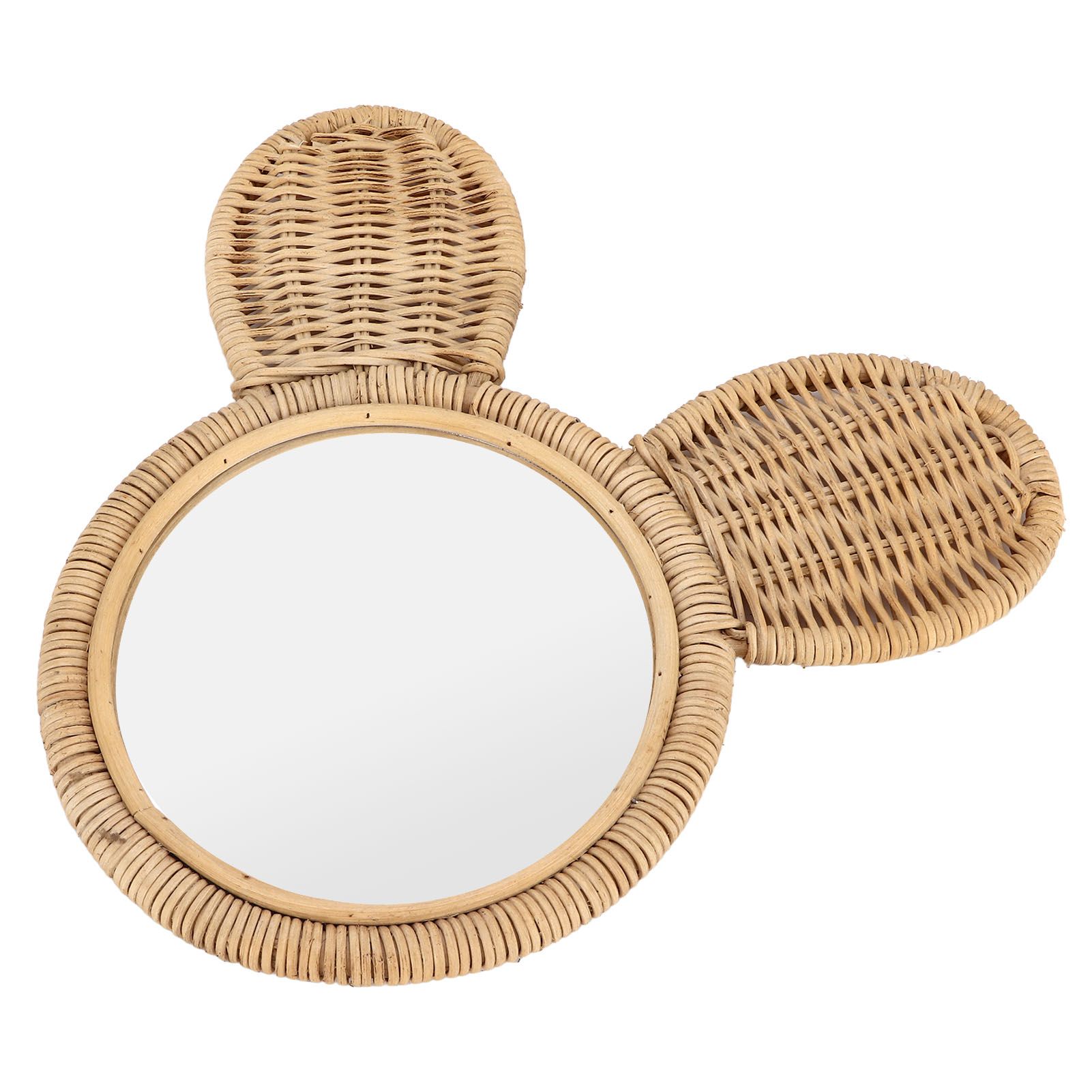 Hanging Mirror High Definition Rattan Mirror Wall Decorative Makeup Mirror for view 6