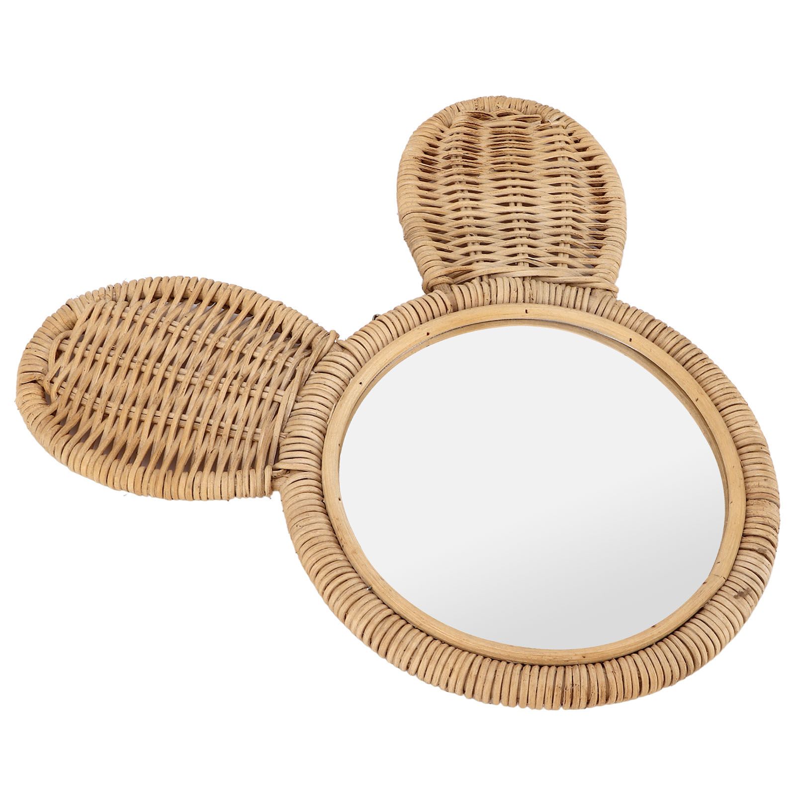 Hanging Mirror High Definition Rattan Mirror Wall Decorative Makeup Mirror for view 7