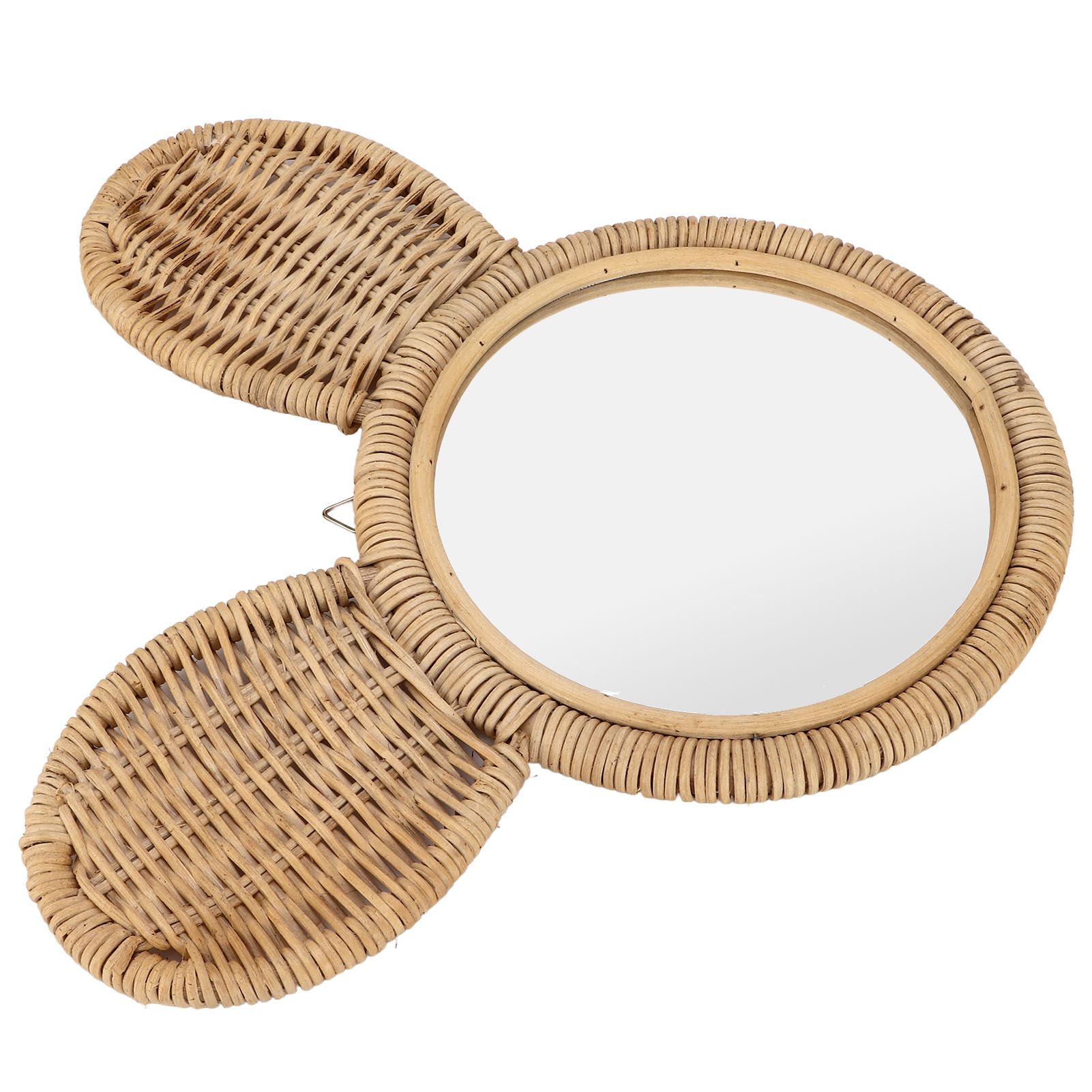 Hanging Mirror High Definition Rattan Mirror Wall Decorative Makeup Mirror for view 9
