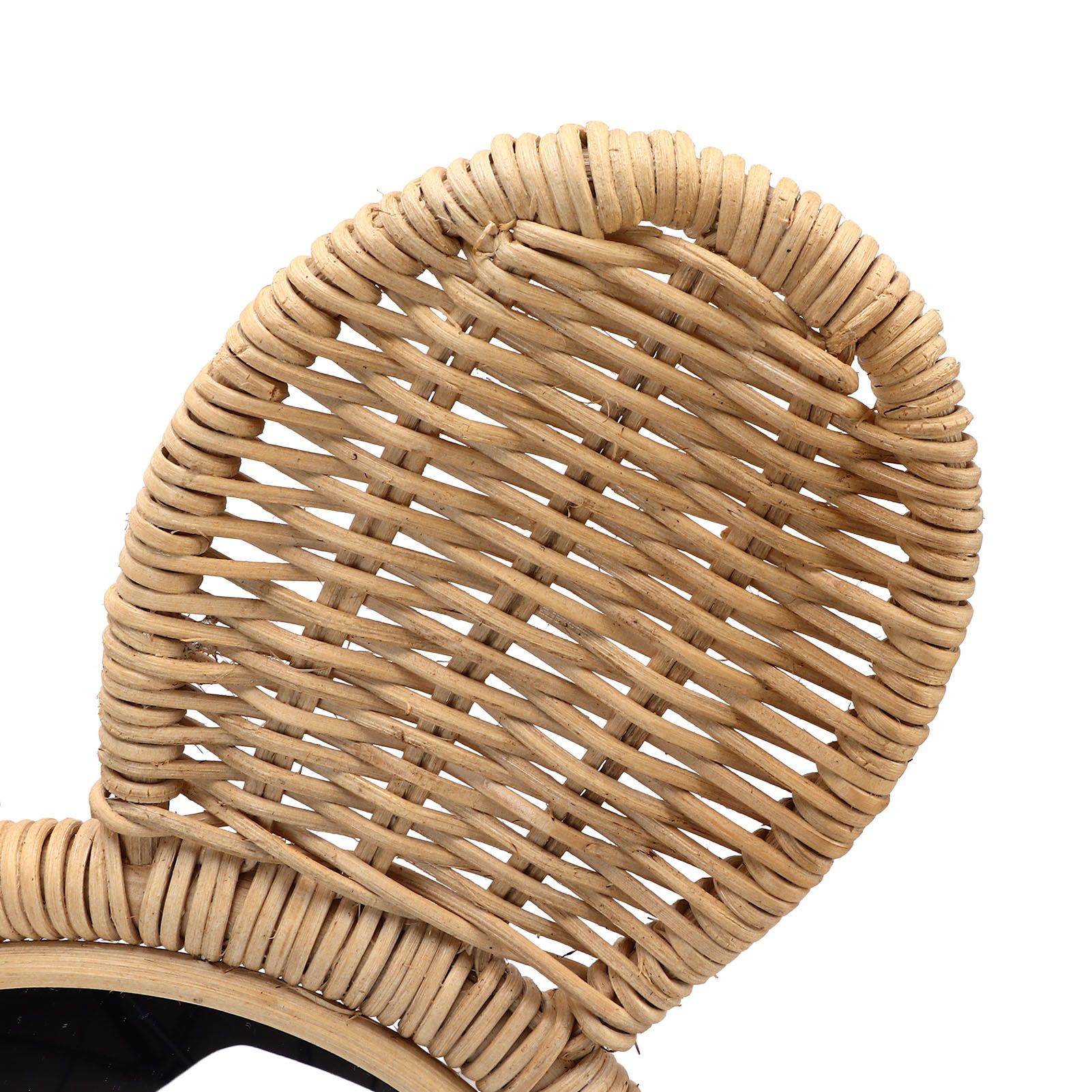 Hanging Mirror High Definition Rattan Mirror Wall Decorative Makeup Mirror for view 13