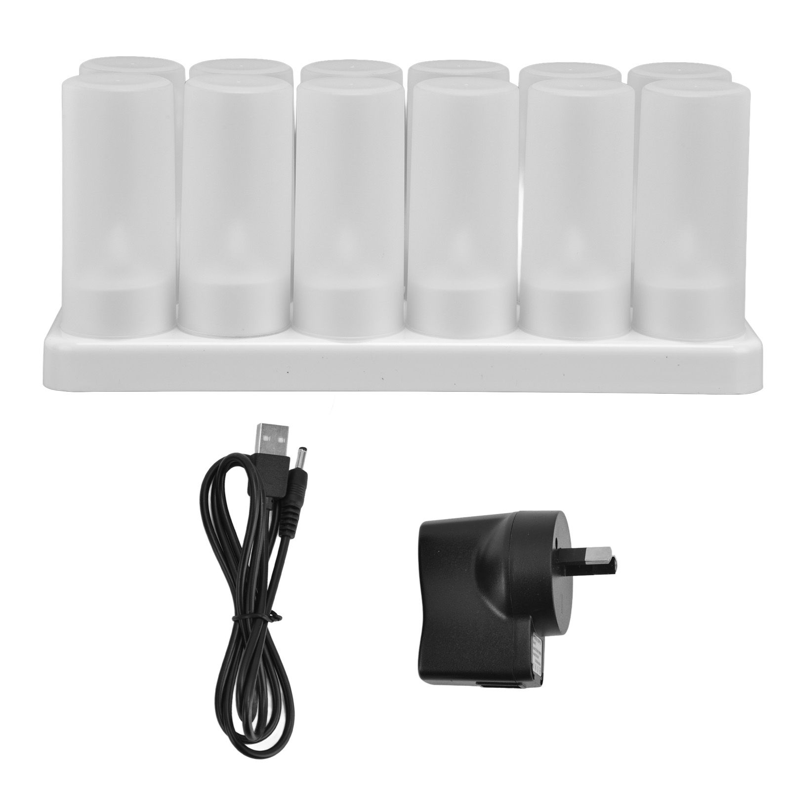 100‑240V Rechargeable Tealight Candle Lamp Reusable Flameless Cordless LED — image 1