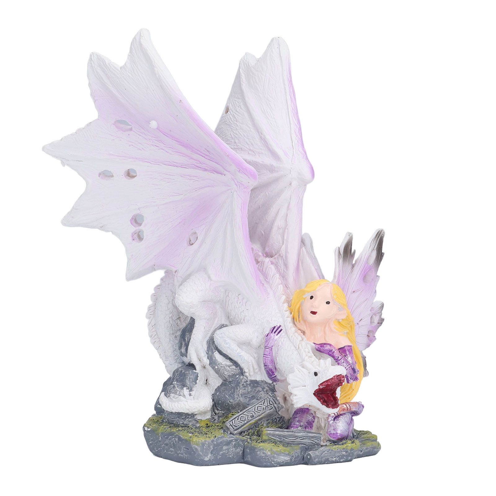 Dragon Girl Desktop Ornament Standing Sculpture Resin Bedroom Decoration