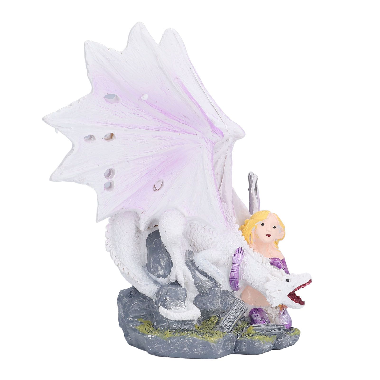 Dragon Girl Desktop Ornament Standing Sculpture Resin Bedroom Decoration view 2