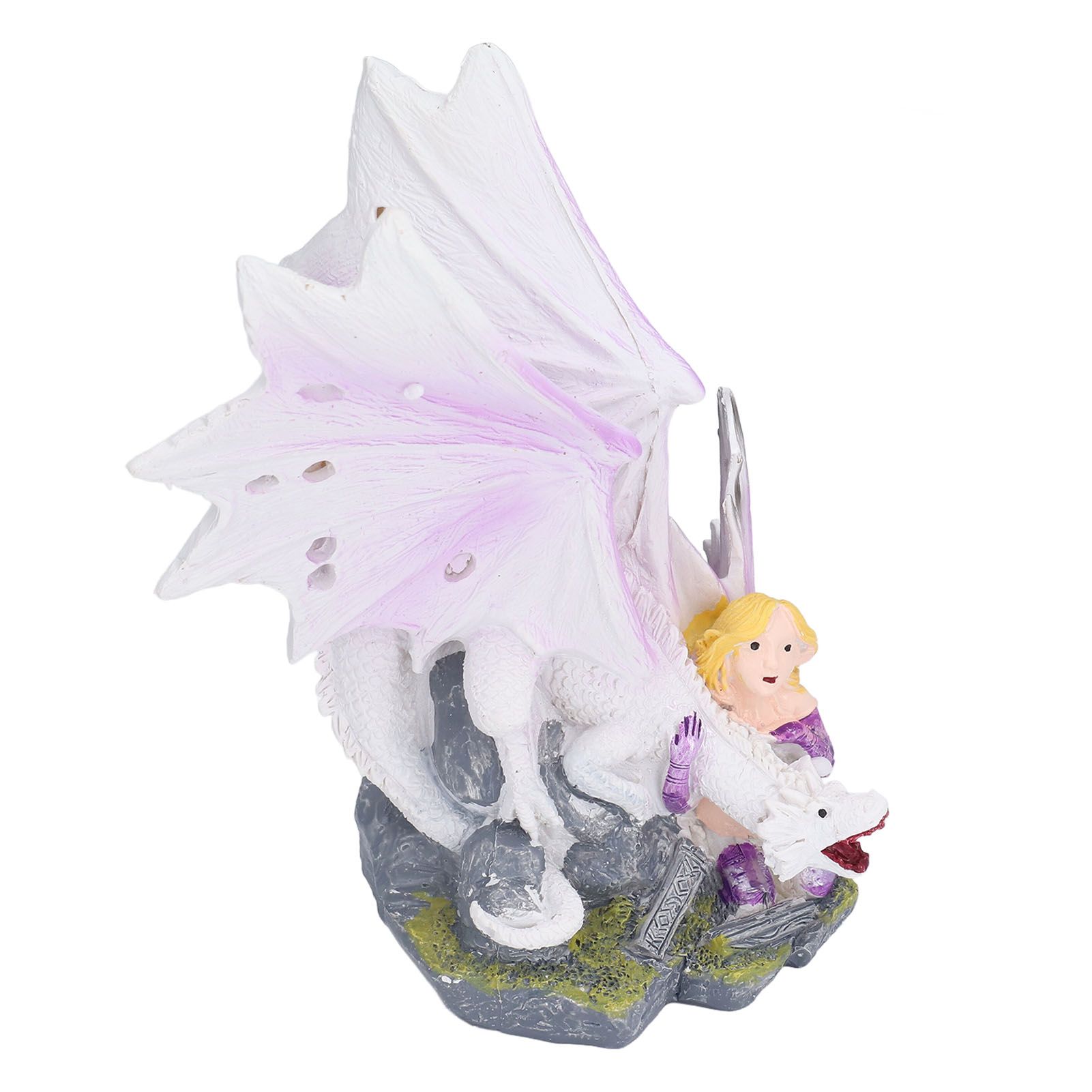 Dragon Girl Desktop Ornament Standing Sculpture Resin Bedroom Decoration view 5
