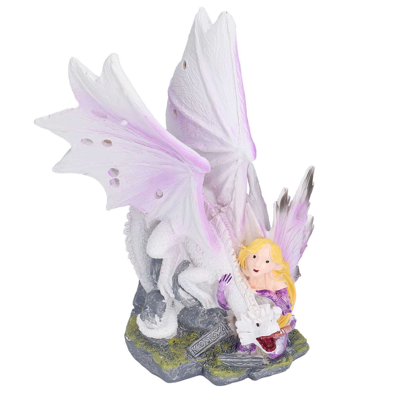 Dragon Girl Desktop Ornament Standing Sculpture Resin Bedroom Decoration view 6