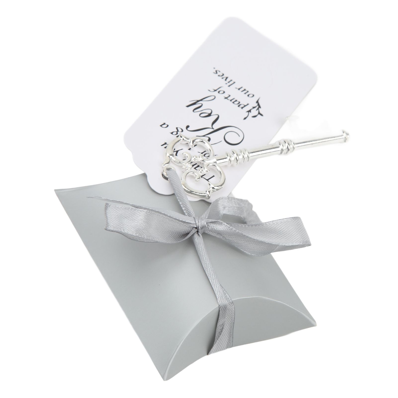 50Pack Wedding Candy Box Wedding Bridal Guest Favors with Vintage Keys Tags view 8