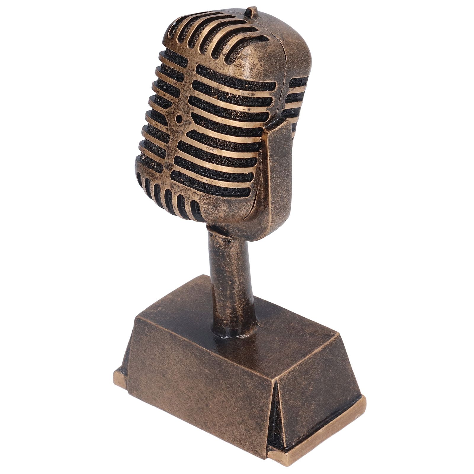 Music Award Trophy Synthetic Resin Decorative Microphone Tabletop Ornament for view 2