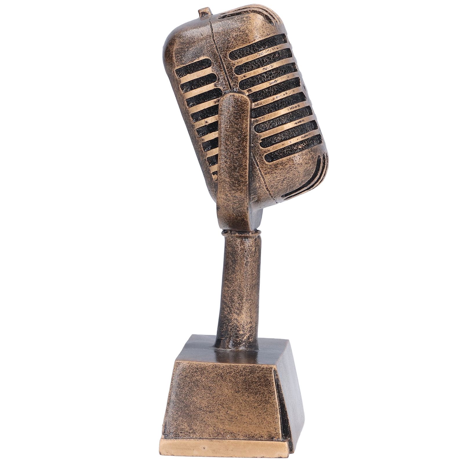 Music Award Trophy Synthetic Resin Decorative Microphone Tabletop Ornament for view 3
