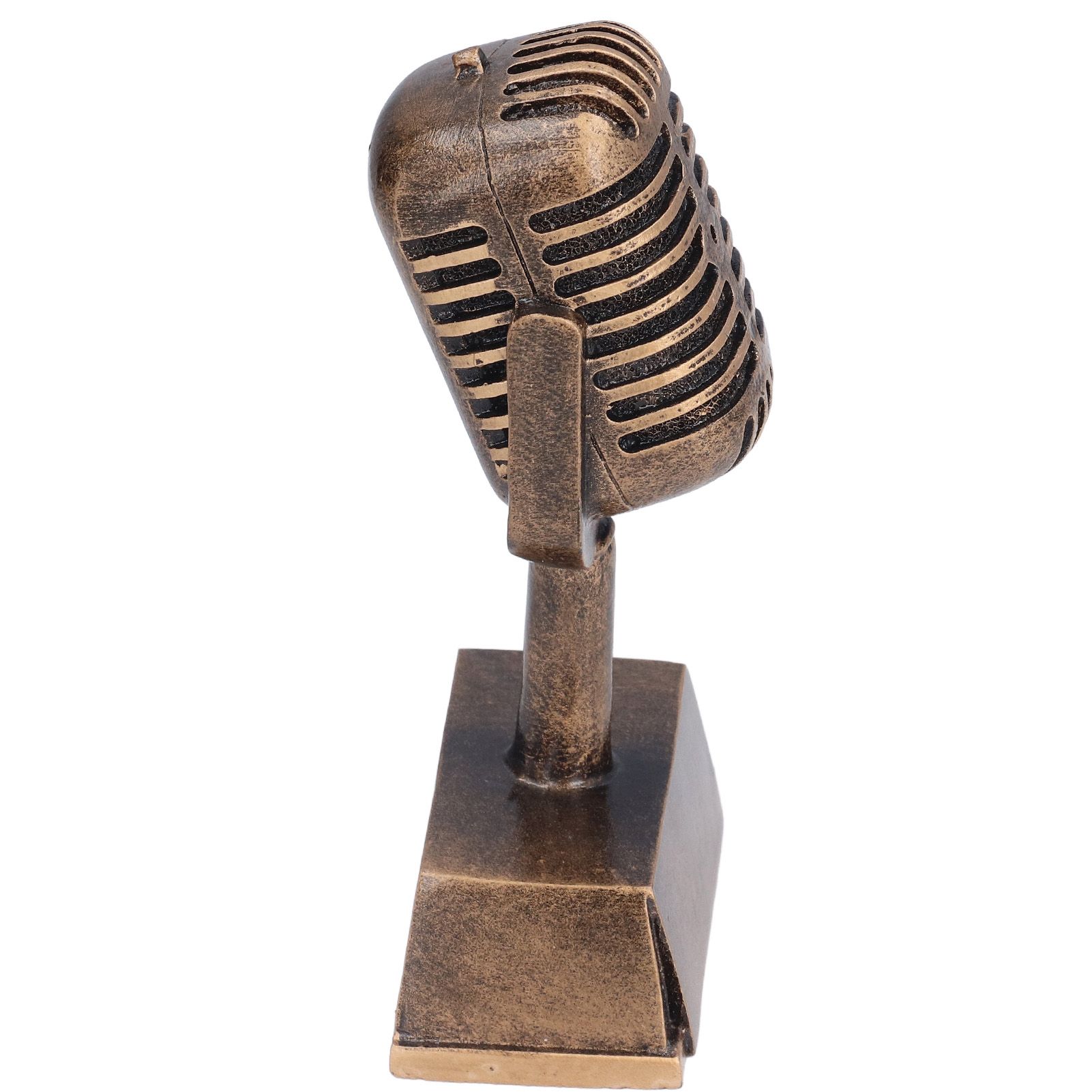 Music Award Trophy Synthetic Resin Decorative Microphone Tabletop Ornament for view 4