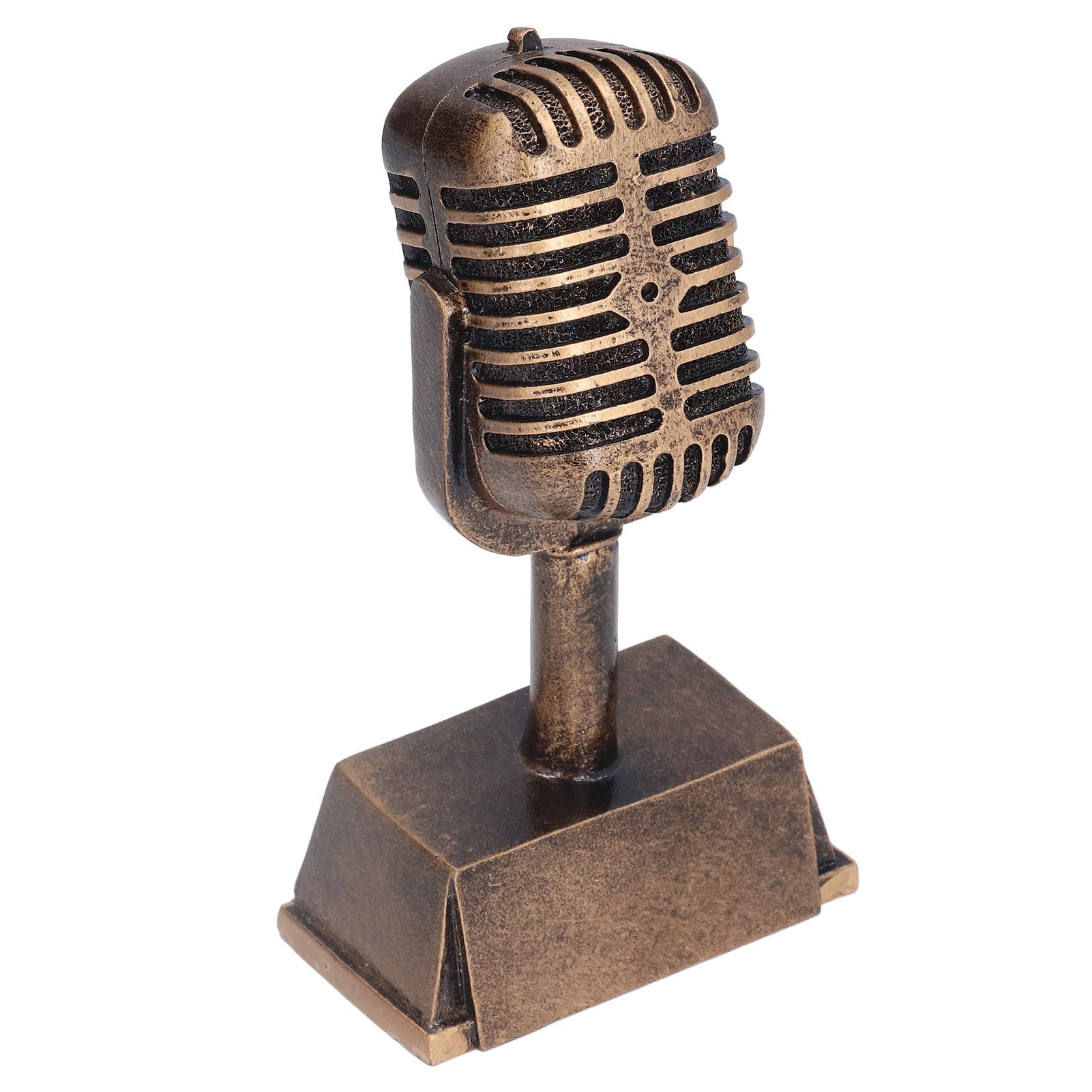 Music Award Trophy Synthetic Resin Decorative Microphone Tabletop Ornament for view 8