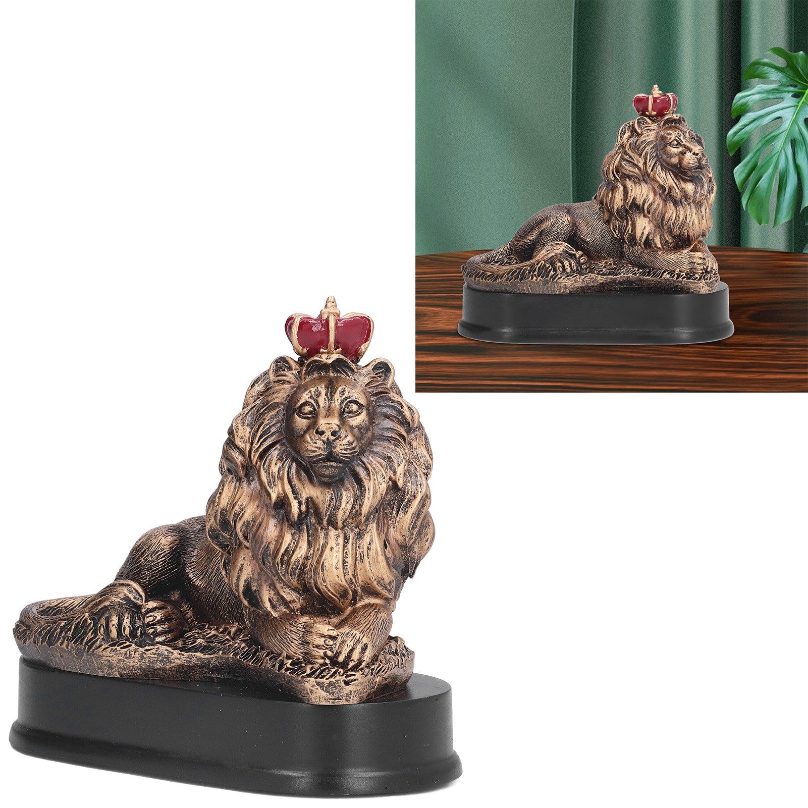 Lion Sculpture Decorative Lion Resin Statue for Home Decoration Farm Living view 12