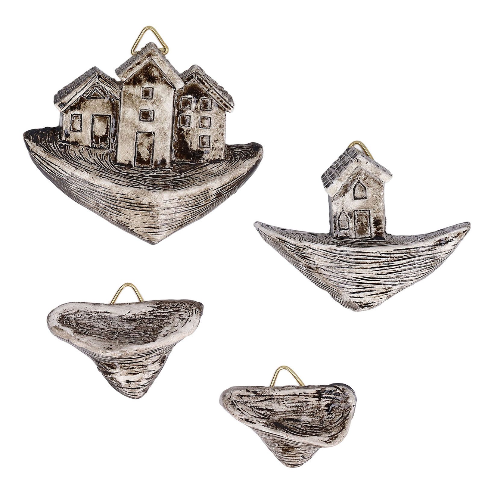 Resin Micro Landscape Small House Decoration Lifelike Shape Fish Aquarium — image 1