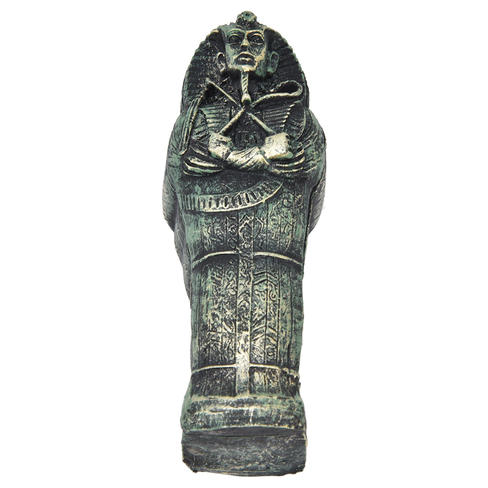 Mummy Coffin Decorations Aquarium Fish Tank Ornaments Landscape Skull Resin view 6