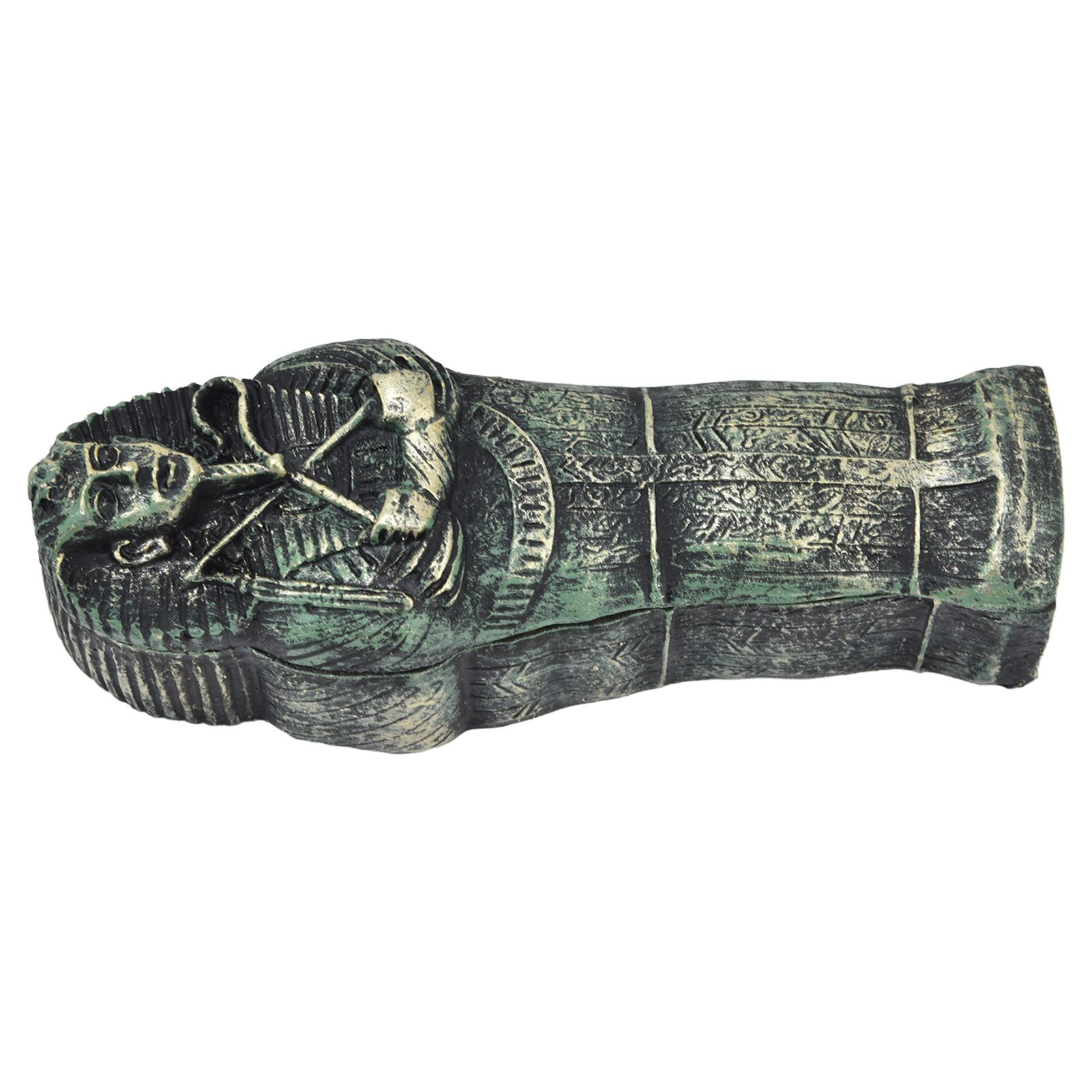 Mummy Coffin Decorations Aquarium Fish Tank Ornaments Landscape Skull Resin view 9