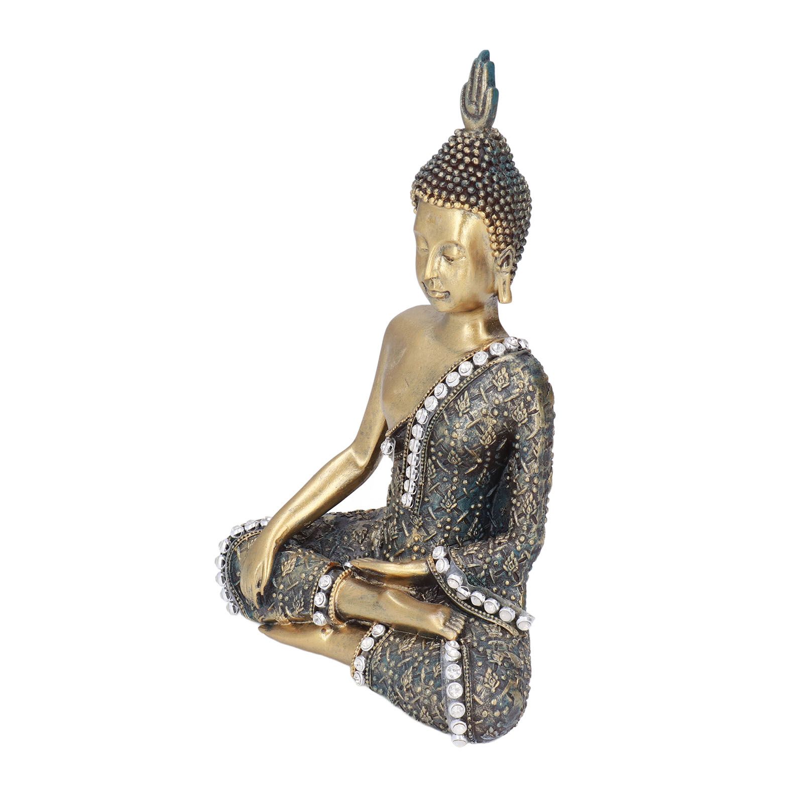 Buddha Ornament Resin Retro Small Decorative Desktop Sitting Buddha Statue for view 3