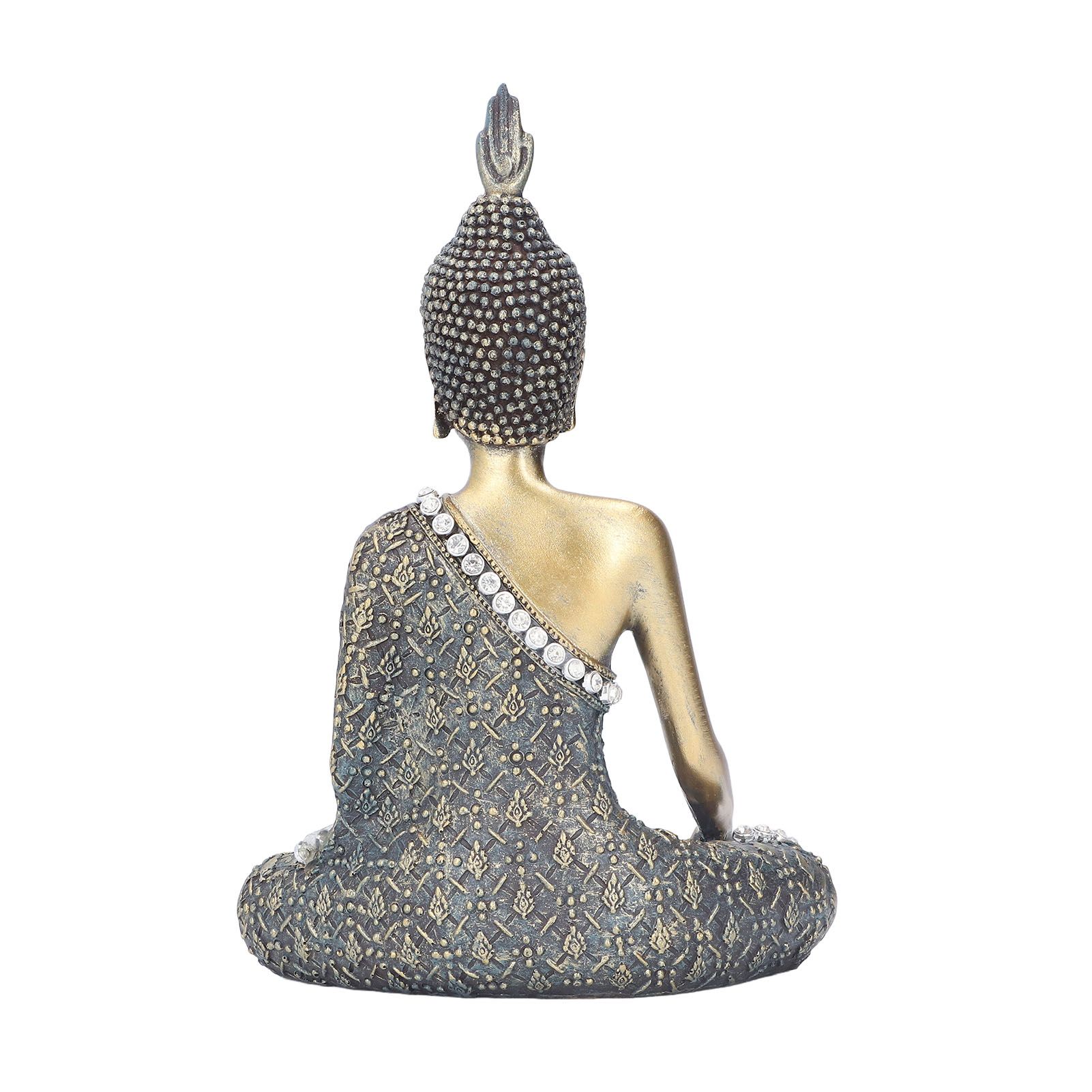 Buddha Ornament Resin Retro Small Decorative Desktop Sitting Buddha Statue for view 7