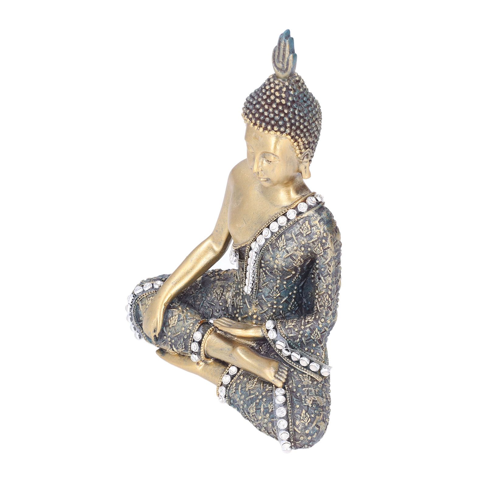 Buddha Ornament Resin Retro Small Decorative Desktop Sitting Buddha Statue for view 8