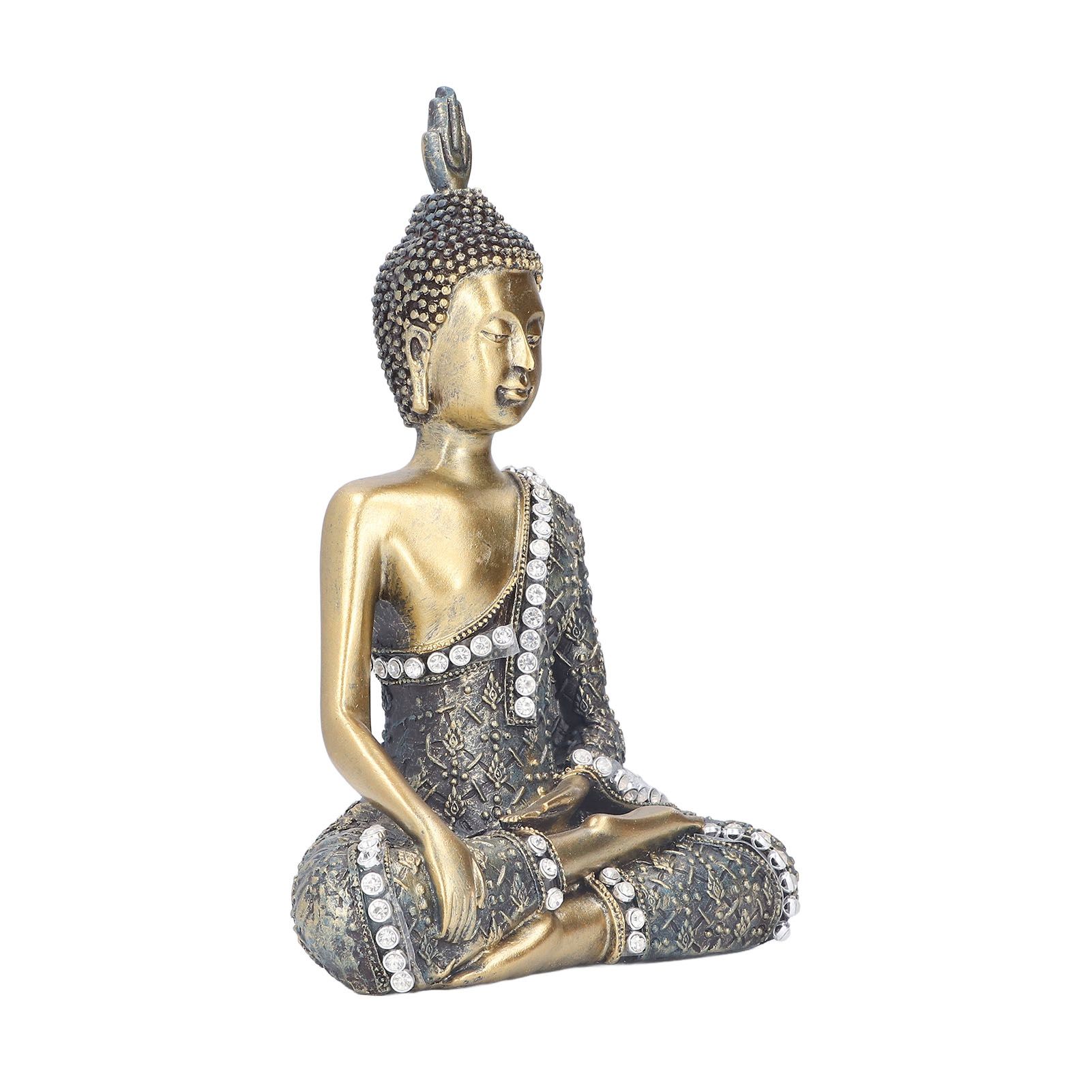 Buddha Ornament Resin Retro Small Decorative Desktop Sitting Buddha Statue for view 10