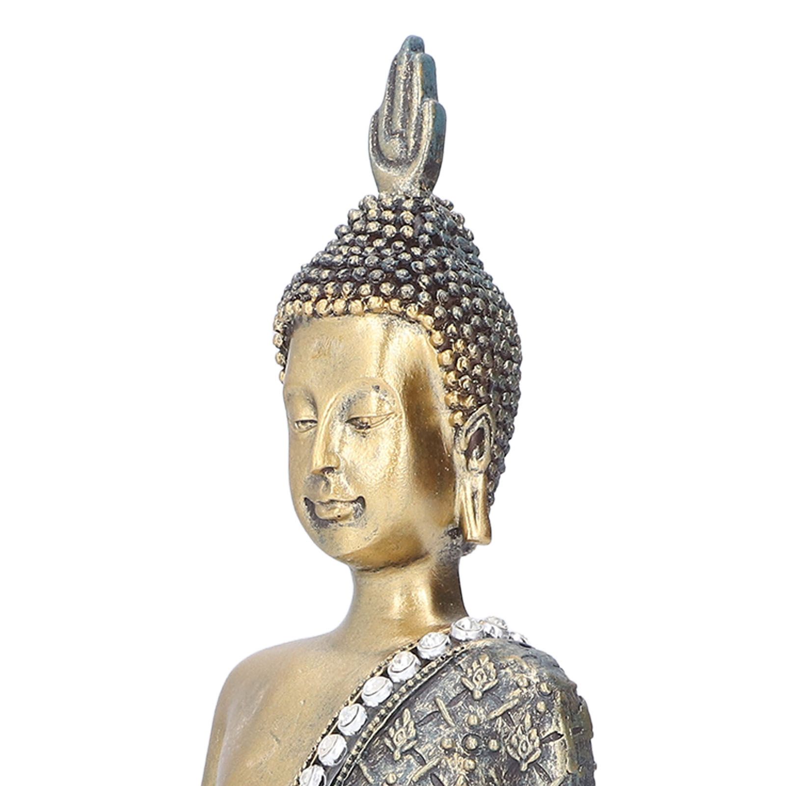 Buddha Ornament Resin Retro Small Decorative Desktop Sitting Buddha Statue for view 13