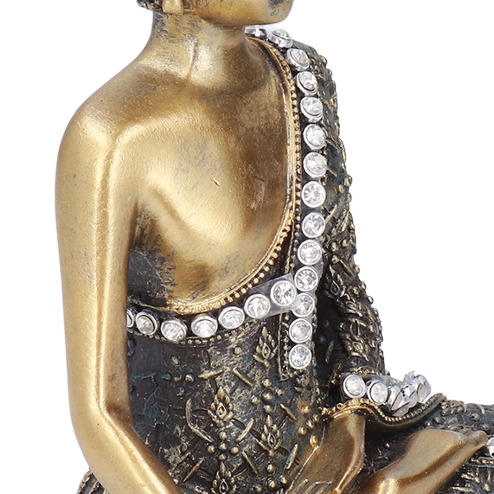 Buddha Ornament Resin Retro Small Decorative Desktop Sitting Buddha Statue for view 14
