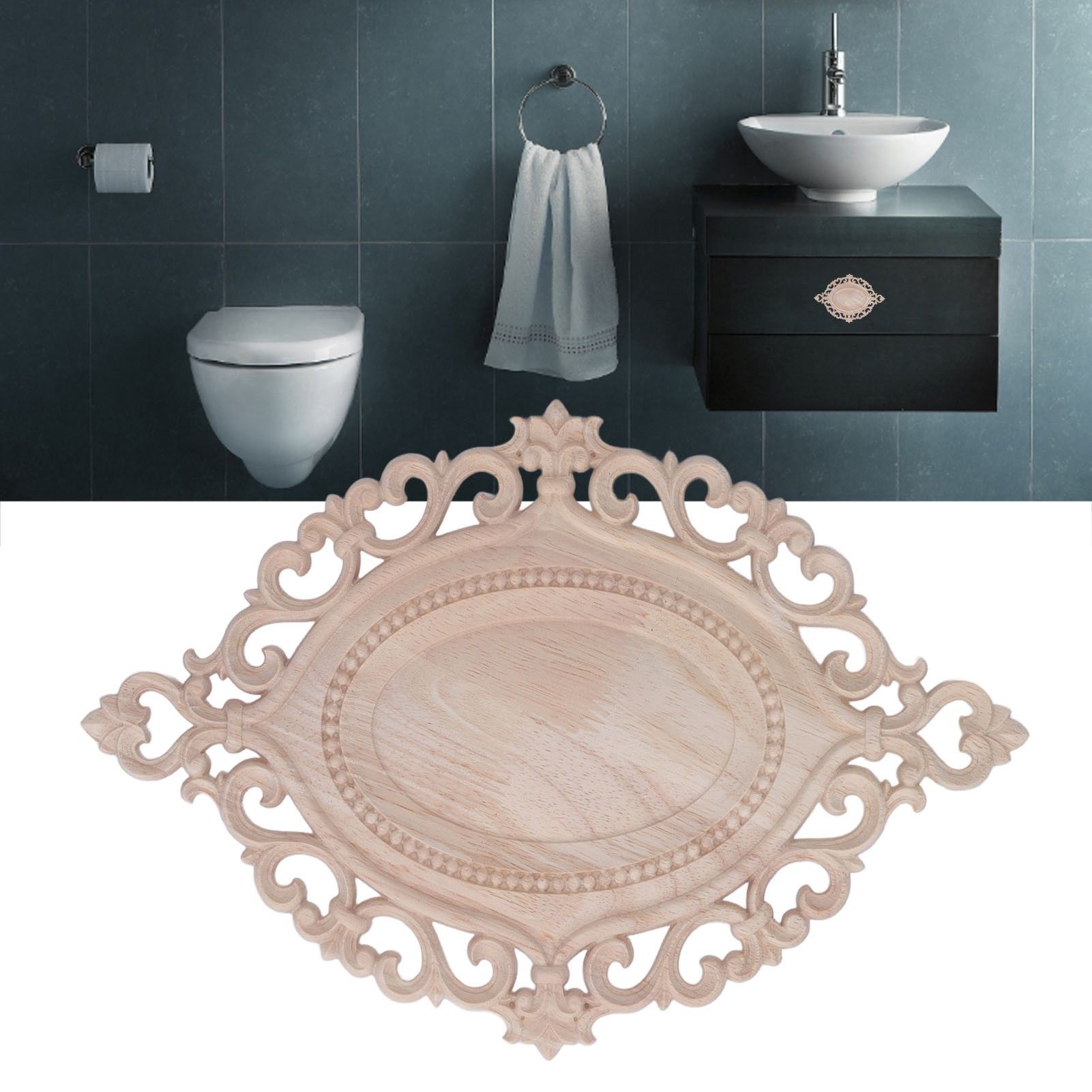 Wood Applique Premium Wood Durable Easy Installation Natural Eco Friendly Wide view 11