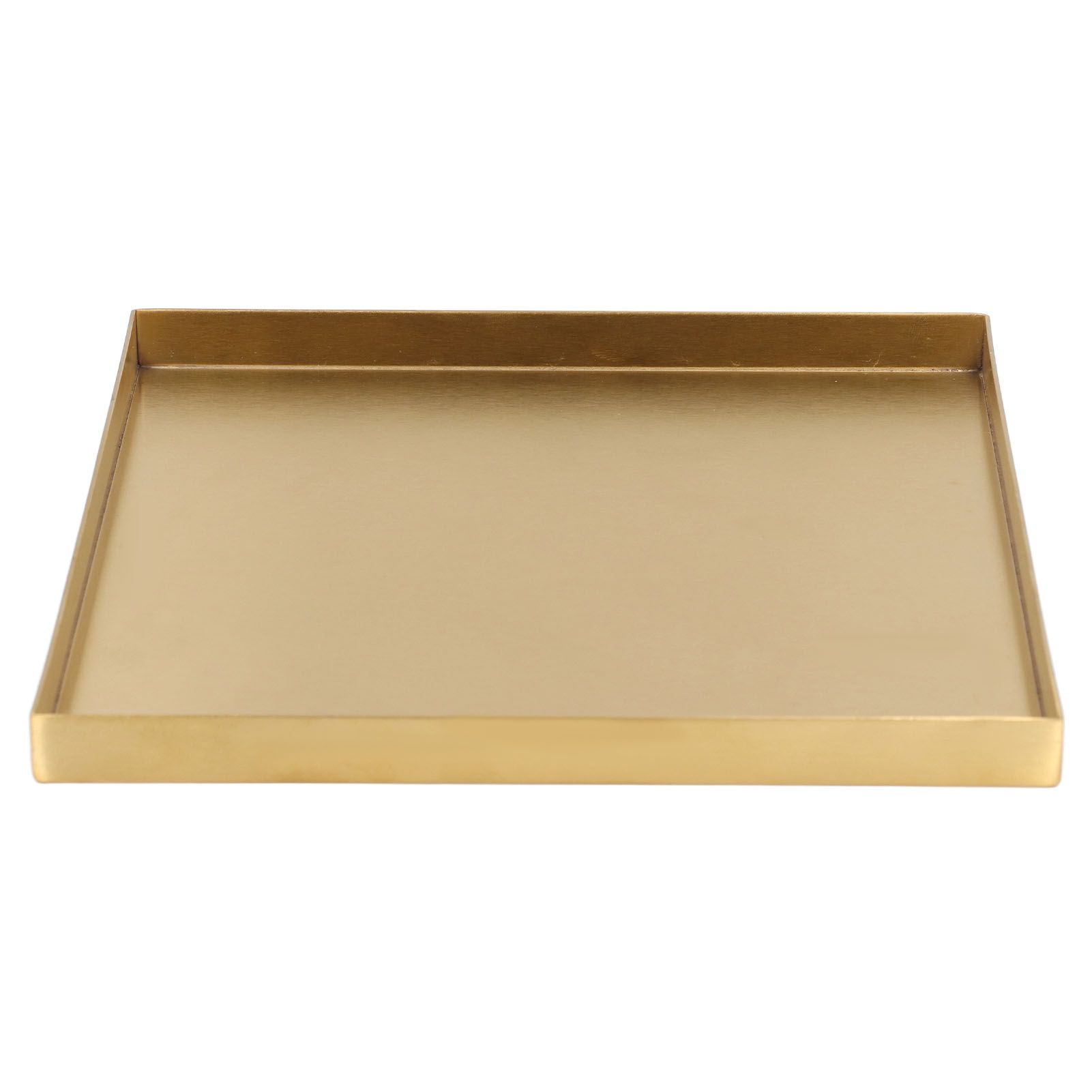 Gold Stainless Steel Tray Decorative Jewelry Dish Makeup Tray Organizer for