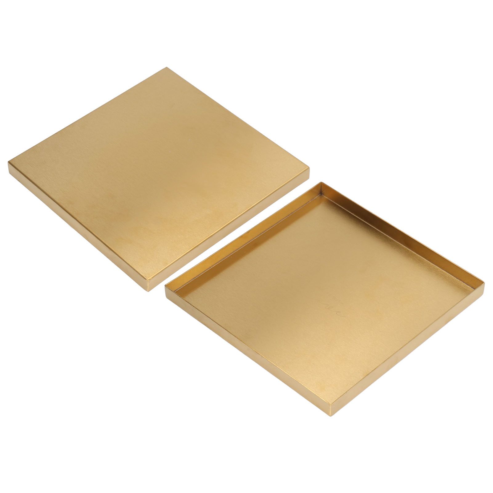 Gold Stainless Steel Tray Decorative Jewelry Dish Makeup Tray Organizer for view 10