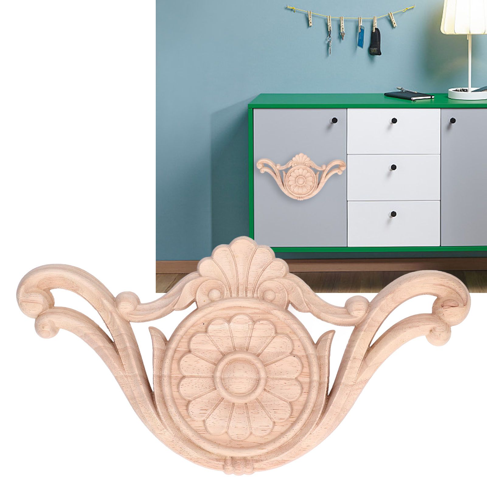 Wood Applique Easy Installation Durable Natural Eco Friendly Classic Exquisite view 11