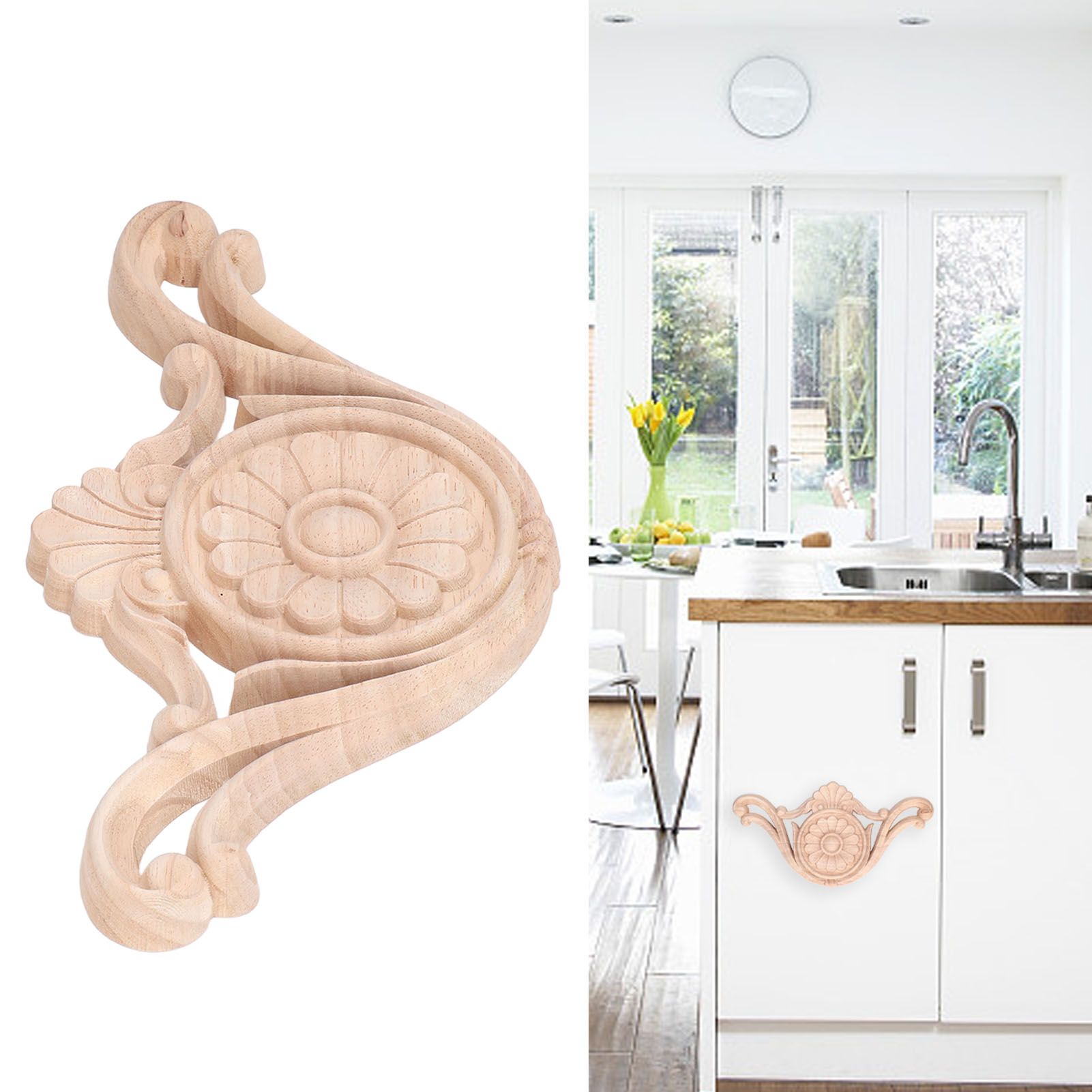 Wood Applique Easy Installation Durable Natural Eco Friendly Classic Exquisite view 12