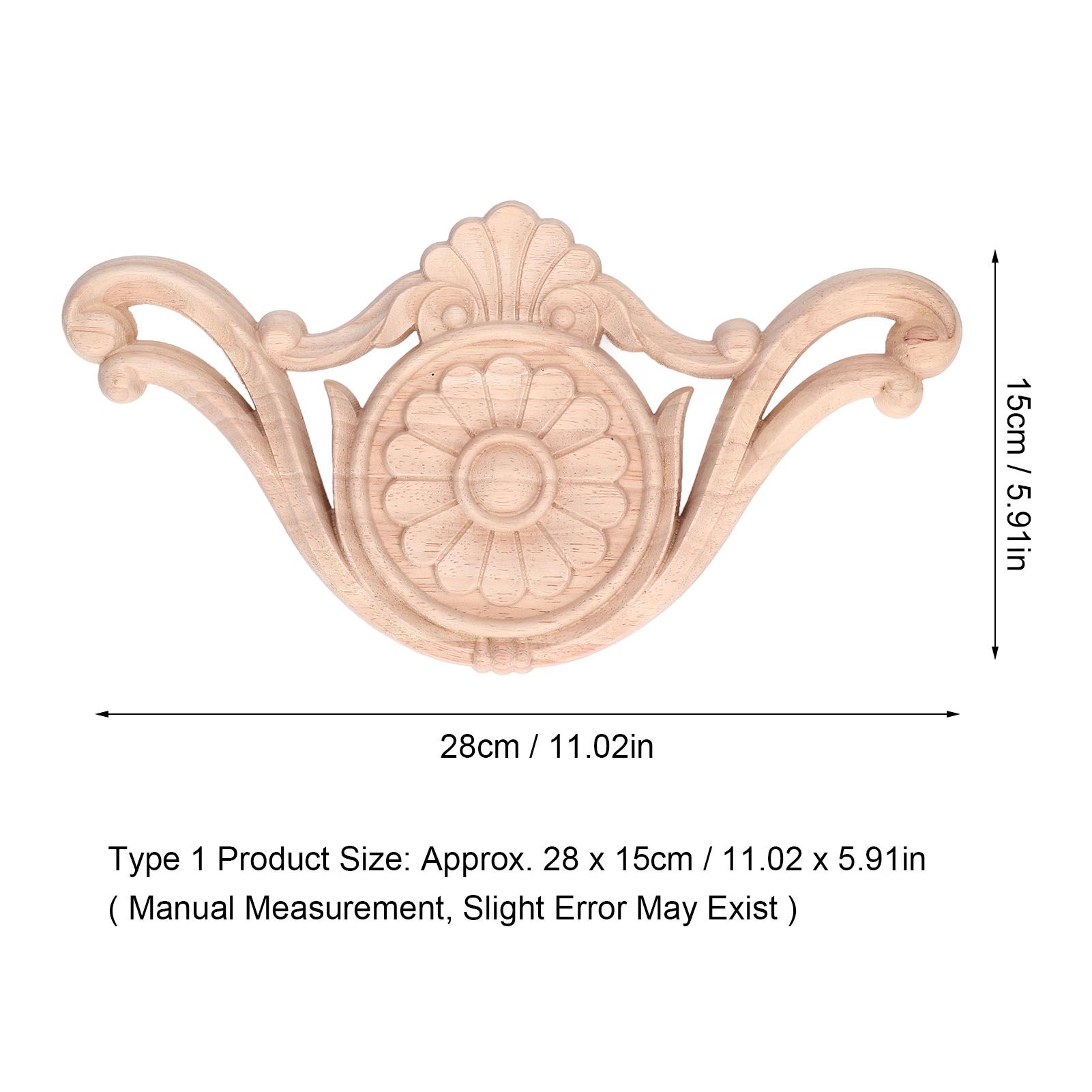 Wood Applique Easy Installation Durable Natural Eco Friendly Classic Exquisite view 13
