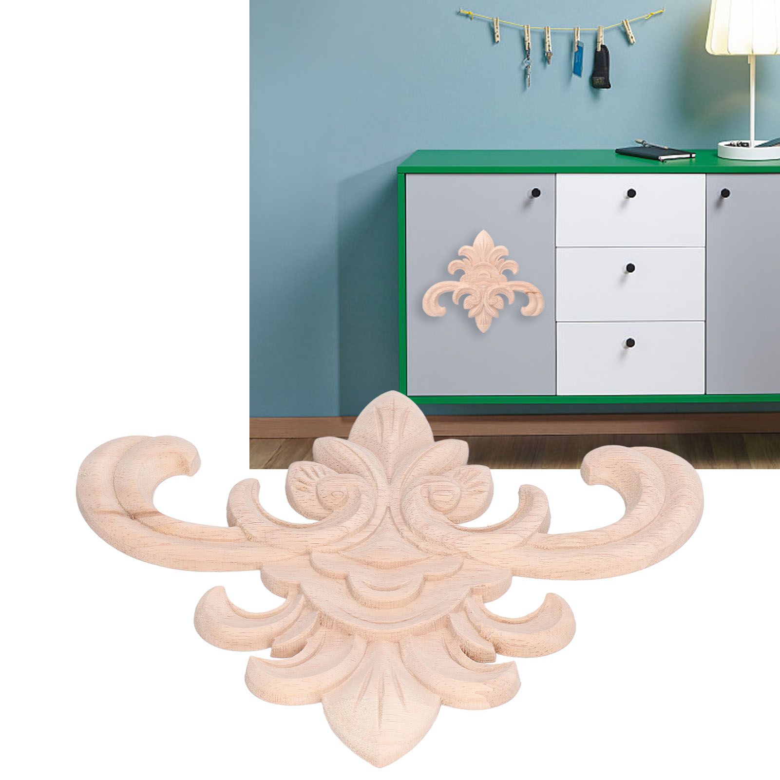Wood Applique Easy Installation Durable Natural Eco Friendly Classic Exquisite view 11