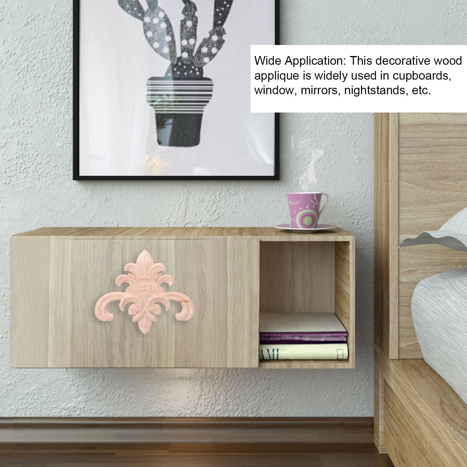 Wood Applique Easy Installation Durable Natural Eco Friendly Classic Exquisite view 15