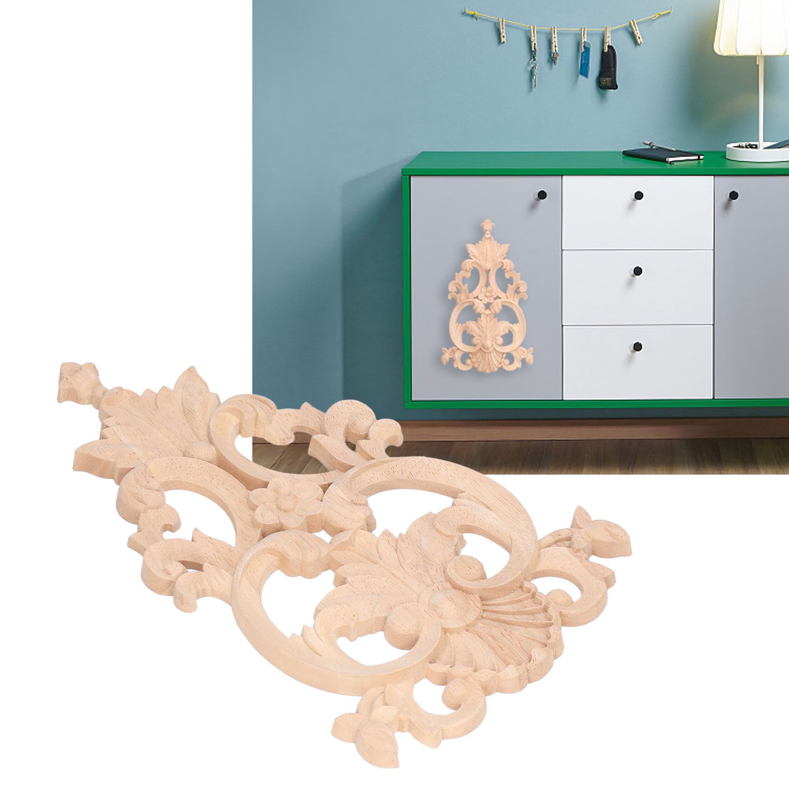 Wood Applique Easy Installation Durable Natural Eco Friendly Classic Exquisite view 11