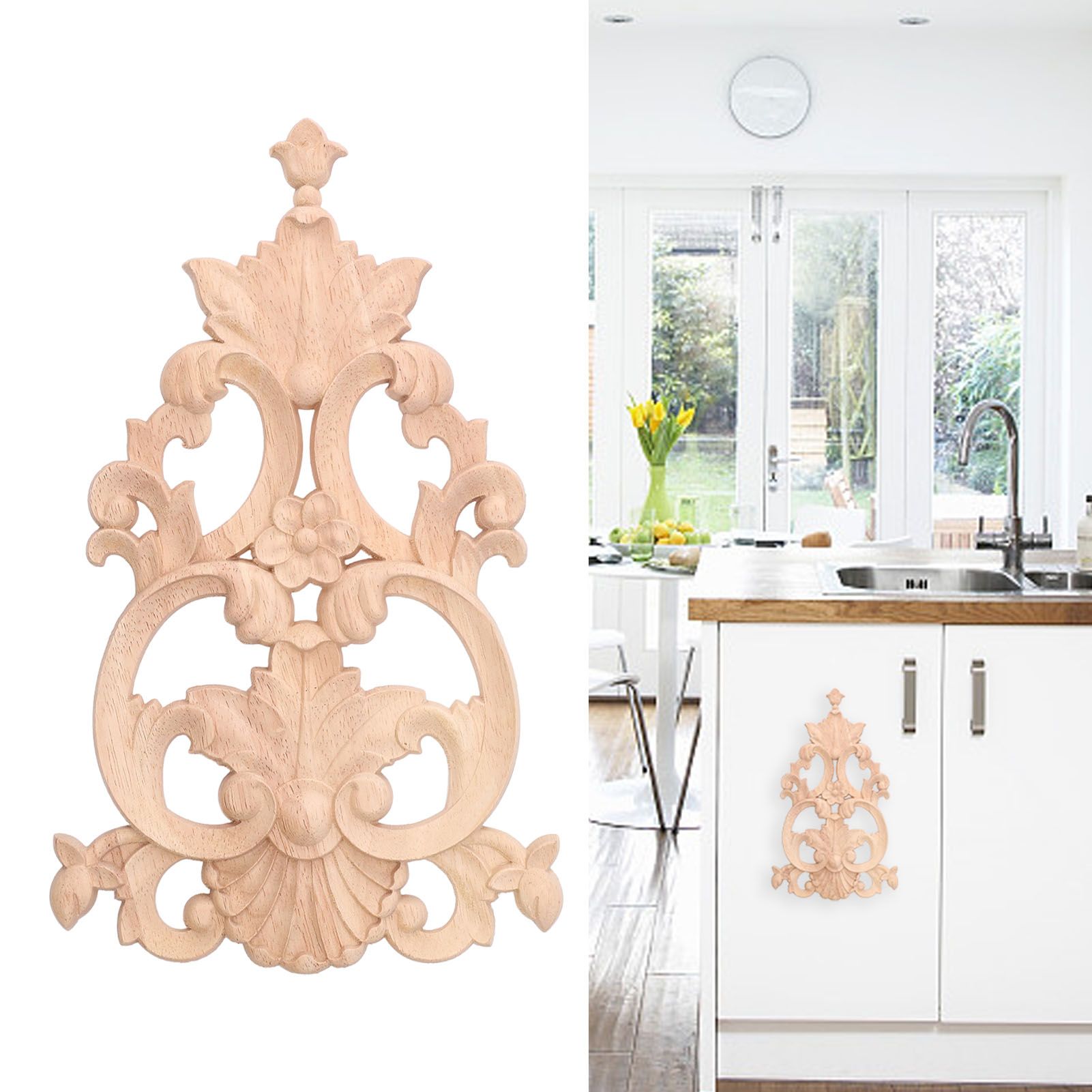Wood Applique Easy Installation Durable Natural Eco Friendly Classic Exquisite view 12