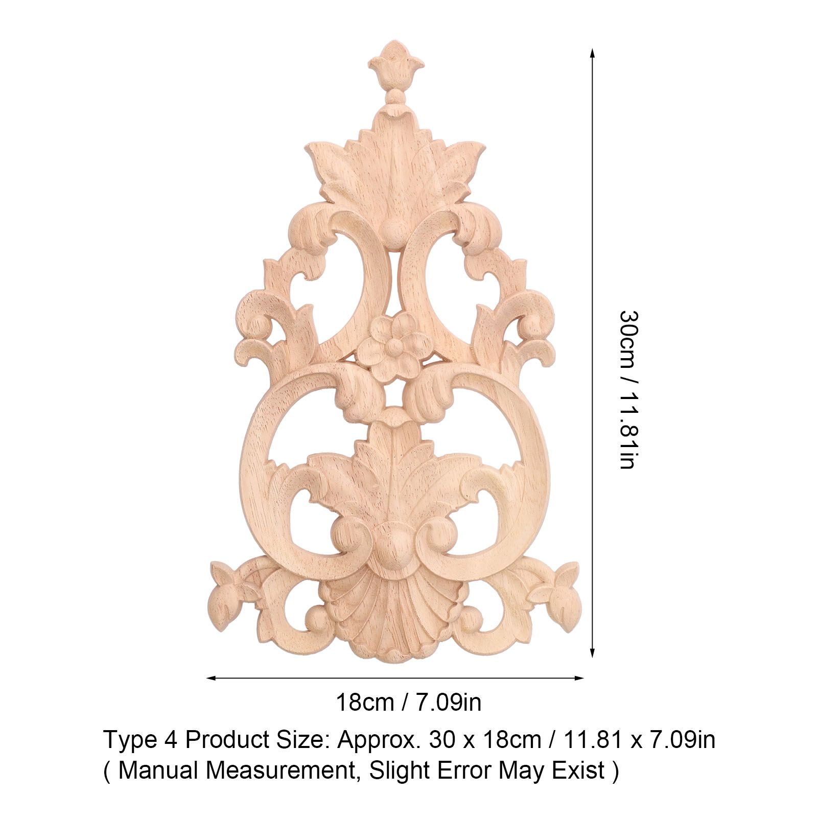 Wood Applique Easy Installation Durable Natural Eco Friendly Classic Exquisite view 13