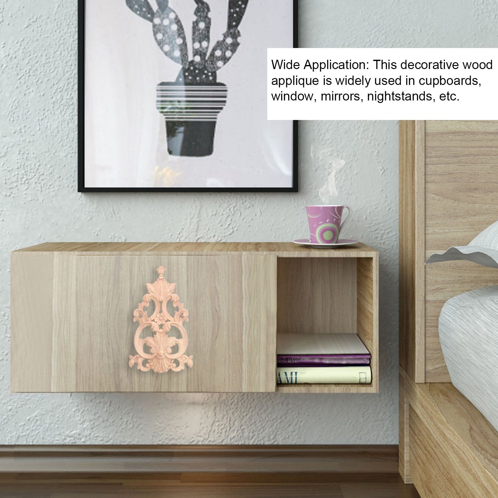 Wood Applique Easy Installation Durable Natural Eco Friendly Classic Exquisite view 15