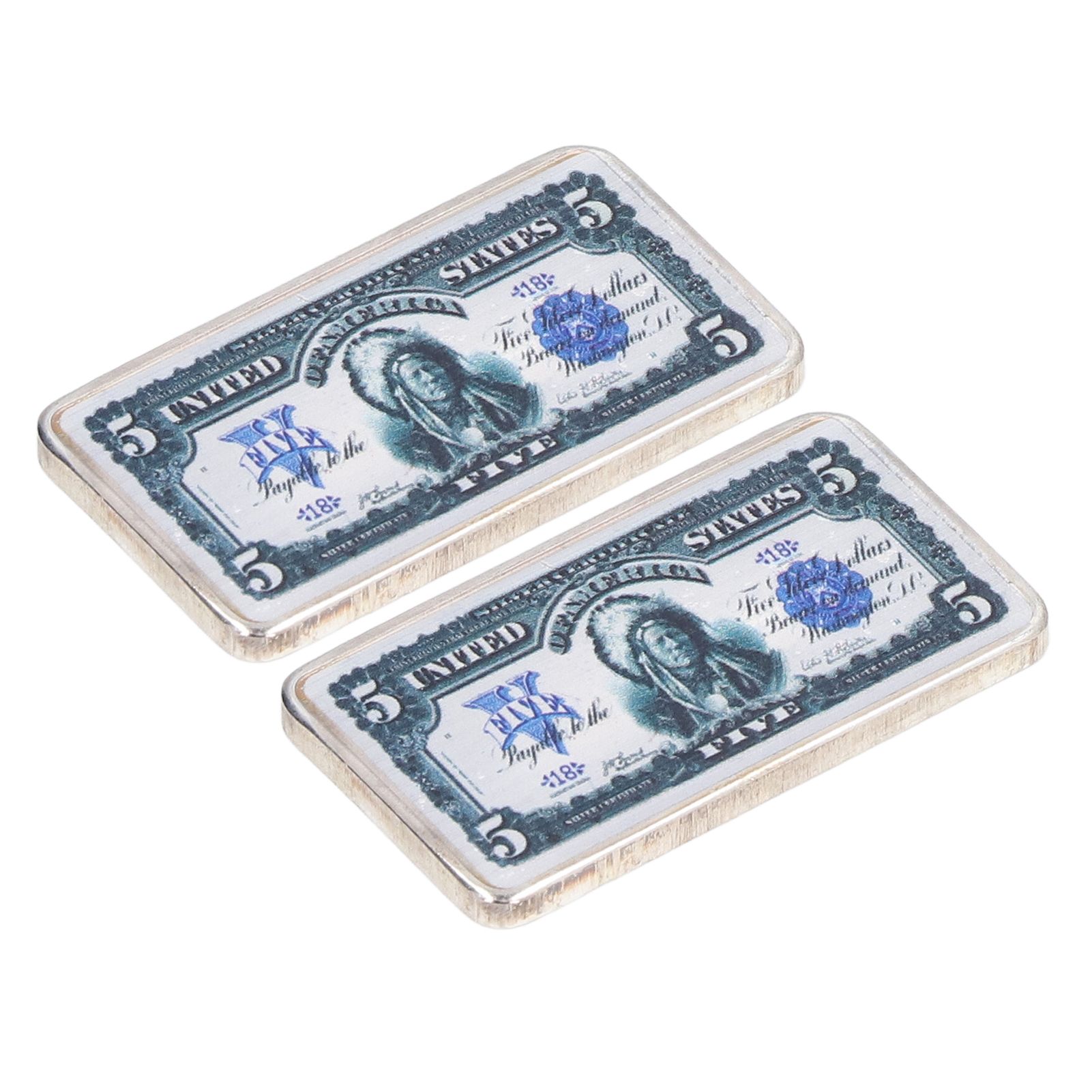 2Pcs Commemorative Coins Coin Collection 5 US Dollars Patter Fine Workmanship view 4