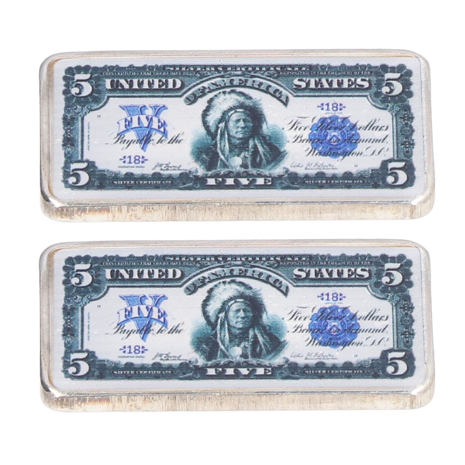 2Pcs Commemorative Coins Coin Collection 5 US Dollars Patter Fine Workmanship view 5
