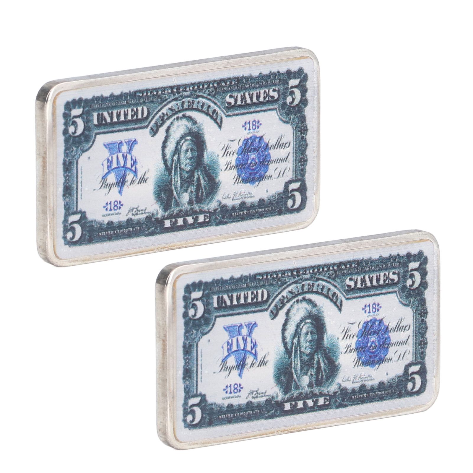2Pcs Commemorative Coins Coin Collection 5 US Dollars Patter Fine Workmanship view 10