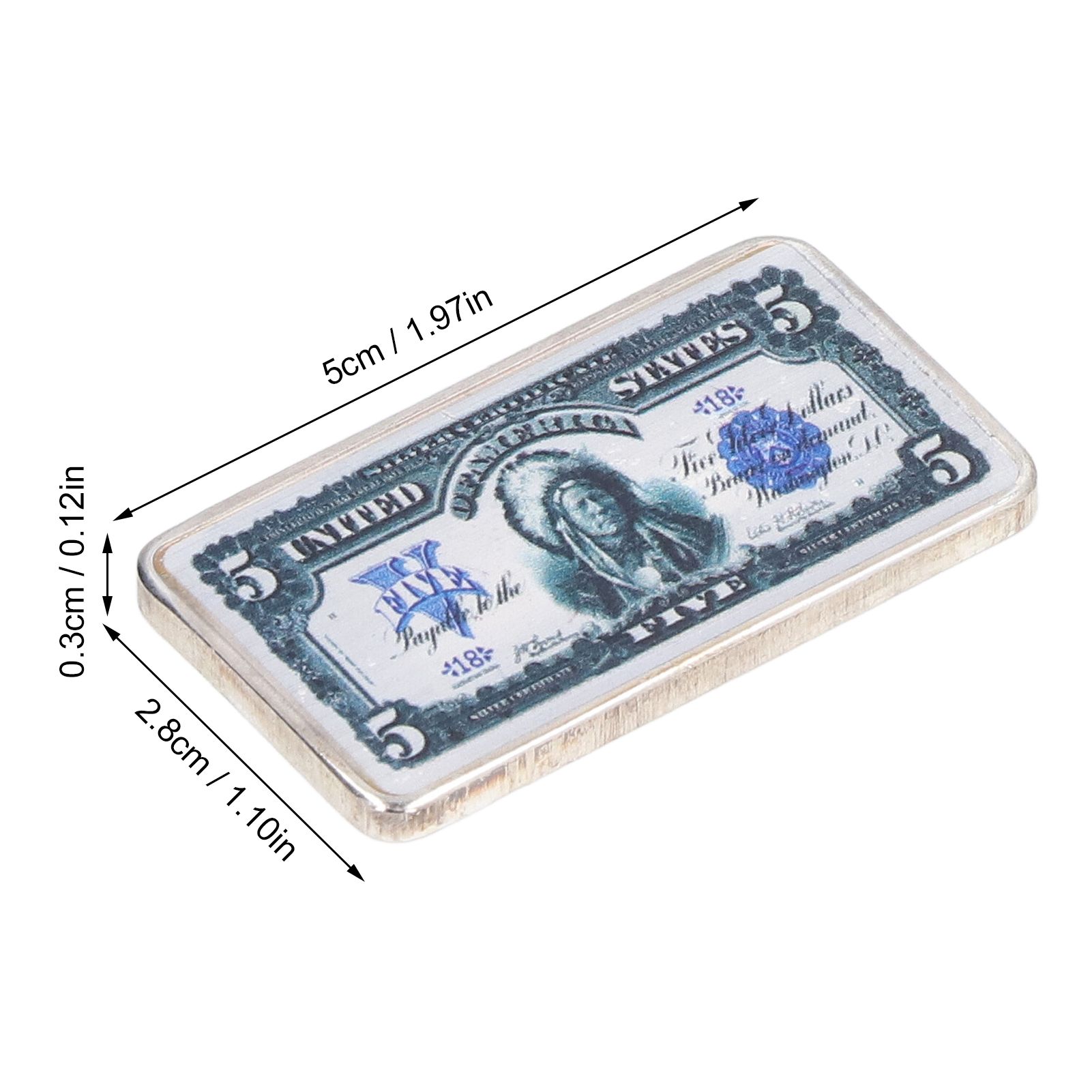 2Pcs Commemorative Coins Coin Collection 5 US Dollars Patter Fine Workmanship view 13