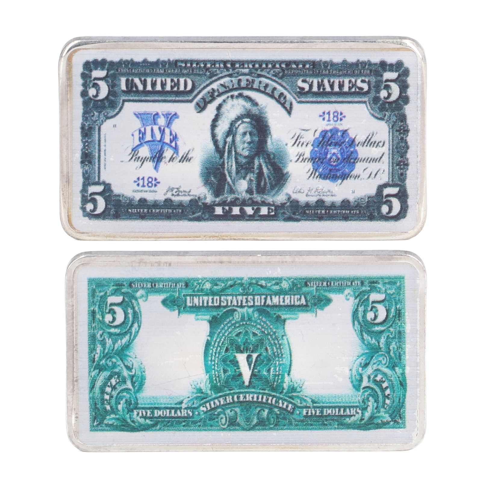 2Pcs Commemorative Coins Coin Collection 5 US Dollars Patter Fine Workmanship view 15