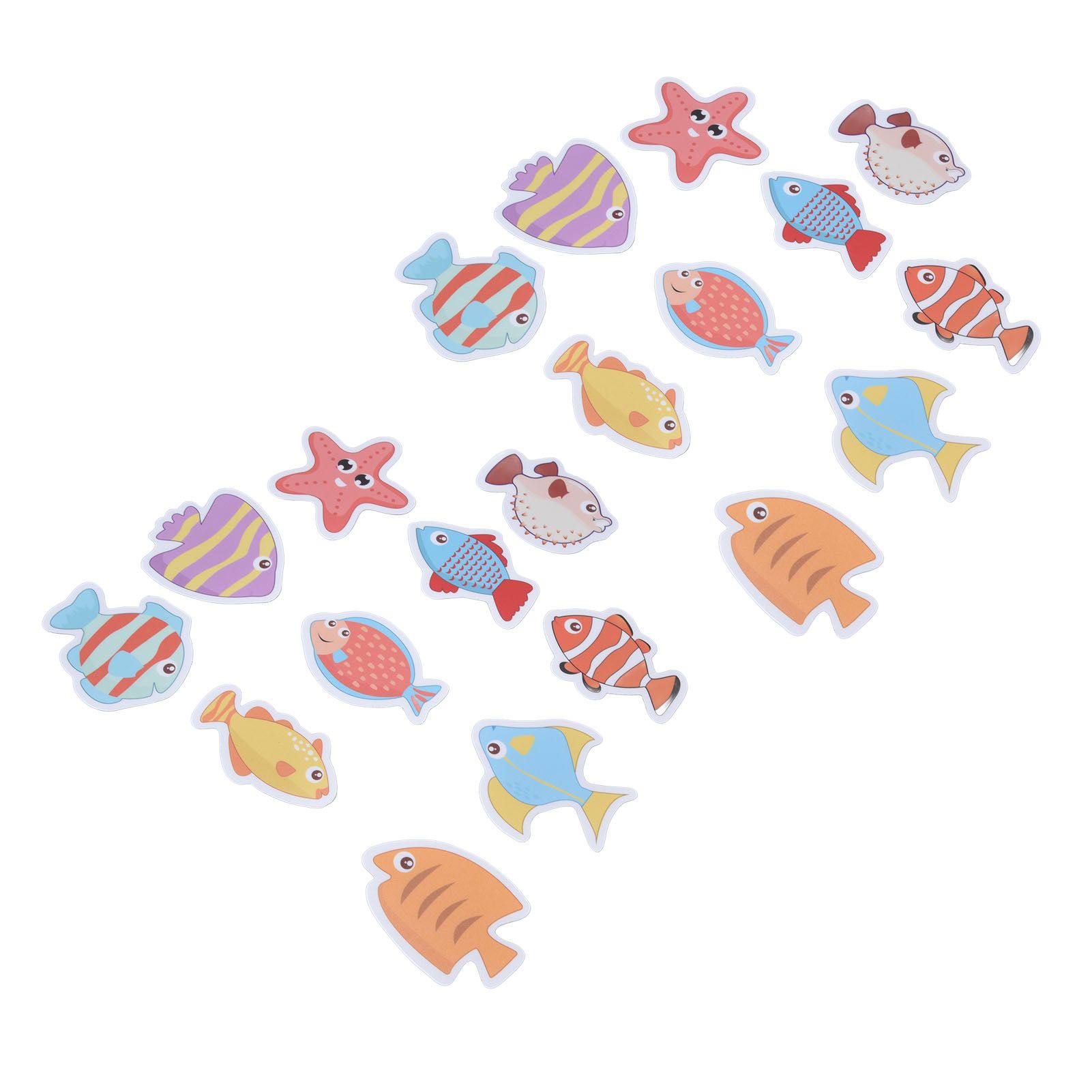 2 Sets Nonslip Bathtub Stickers Matte Colorful Fish Self Adhesive Waterproof view 3
