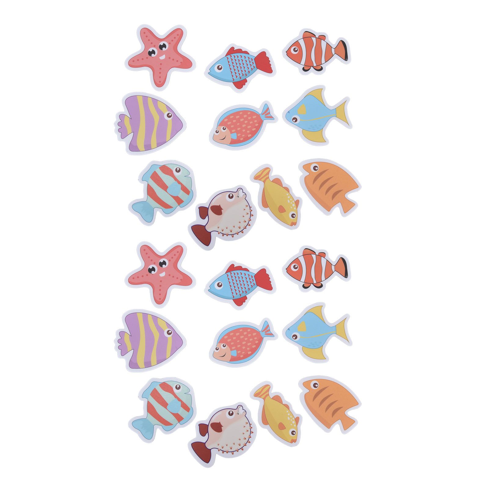2 Sets Nonslip Bathtub Stickers Matte Colorful Fish Self Adhesive Waterproof view 4