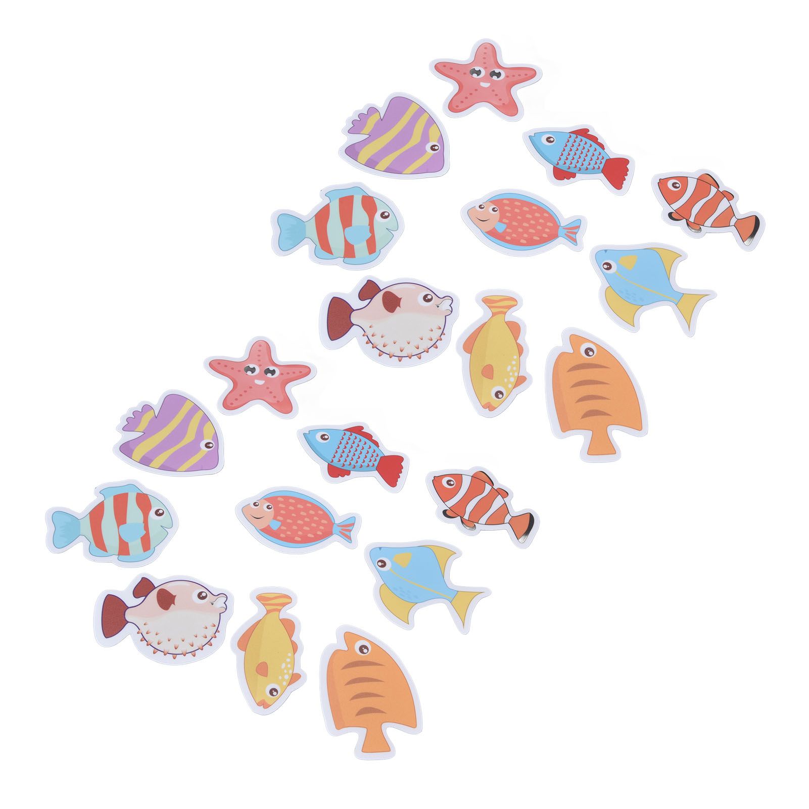 2 Sets Nonslip Bathtub Stickers Matte Colorful Fish Self Adhesive Waterproof view 5
