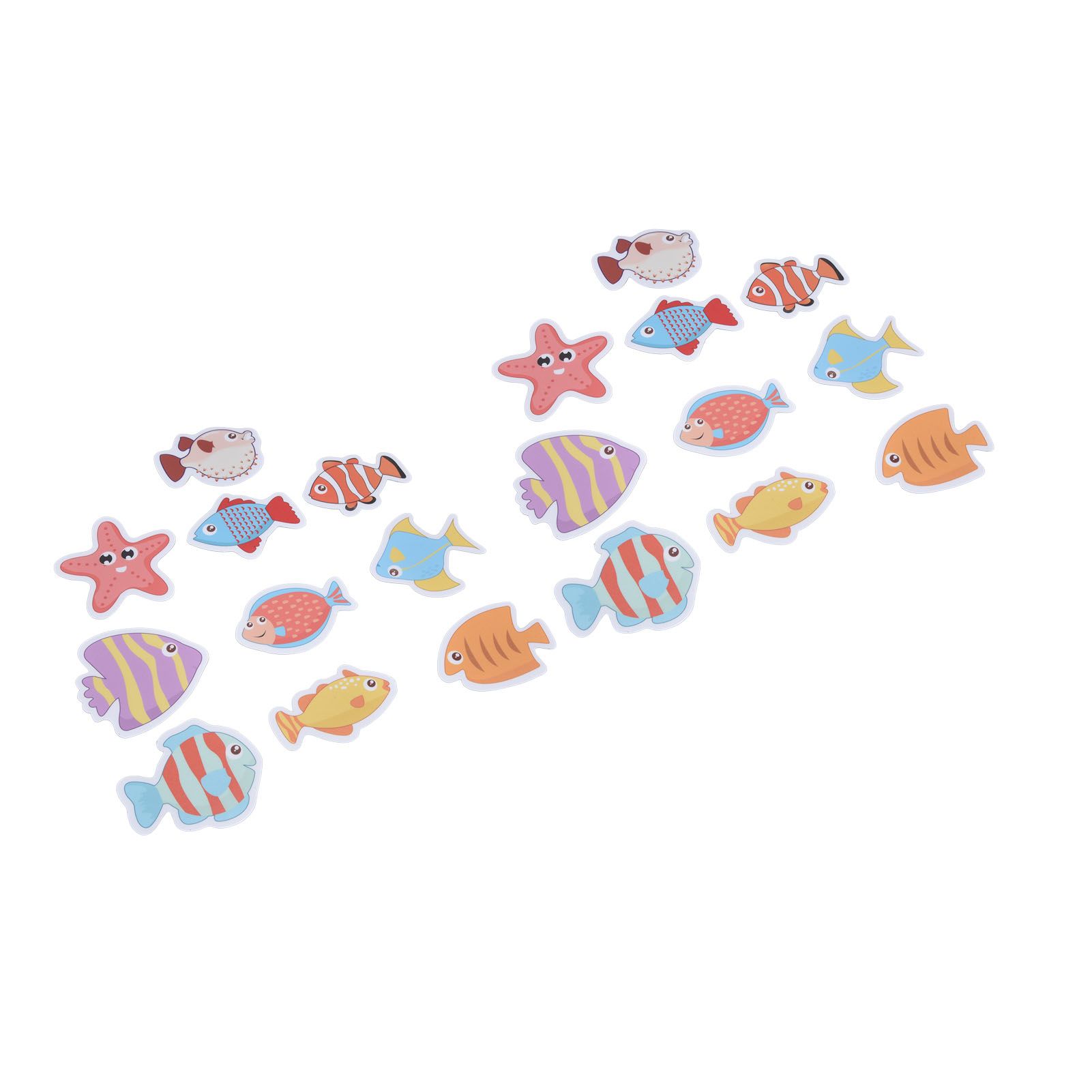 2 Sets Nonslip Bathtub Stickers Matte Colorful Fish Self Adhesive Waterproof view 8