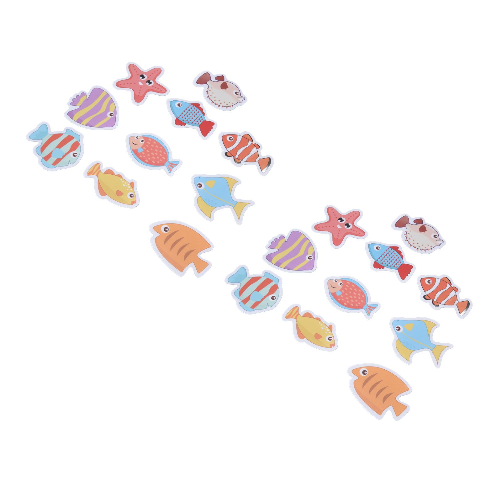 2 Sets Nonslip Bathtub Stickers Matte Colorful Fish Self Adhesive Waterproof view 9
