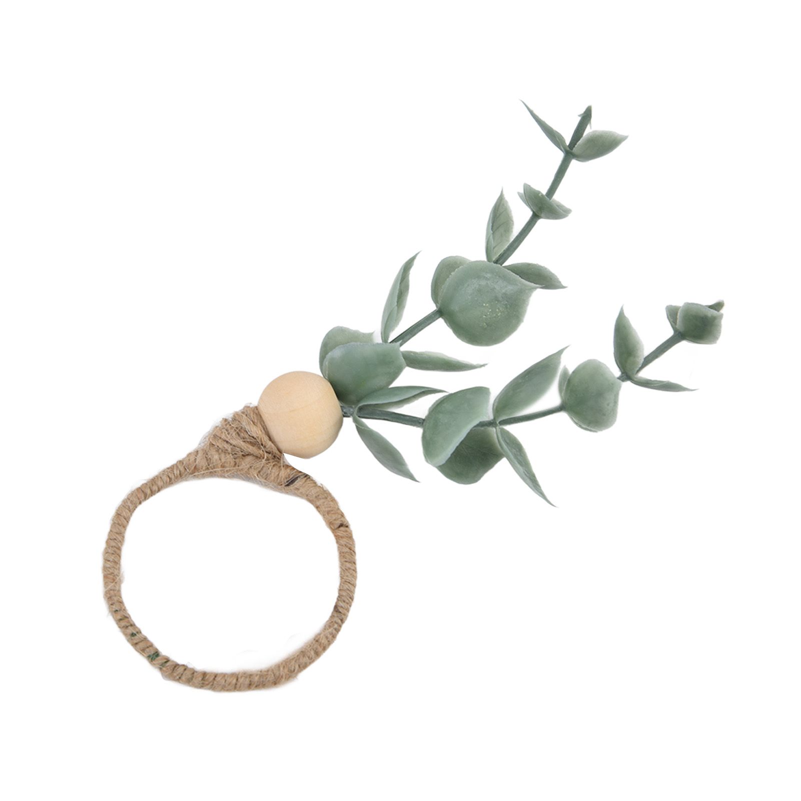 4Pcs Napkin Rings Simple Decorative Handicraft Leaf Flower Napkin Rings for view 14