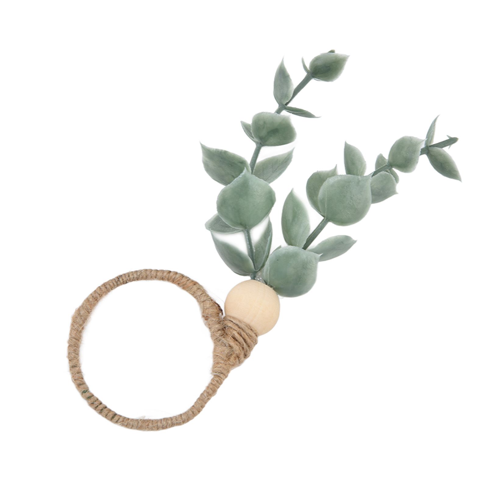 4Pcs Napkin Rings Simple Decorative Handicraft Leaf Flower Napkin Rings for view 15