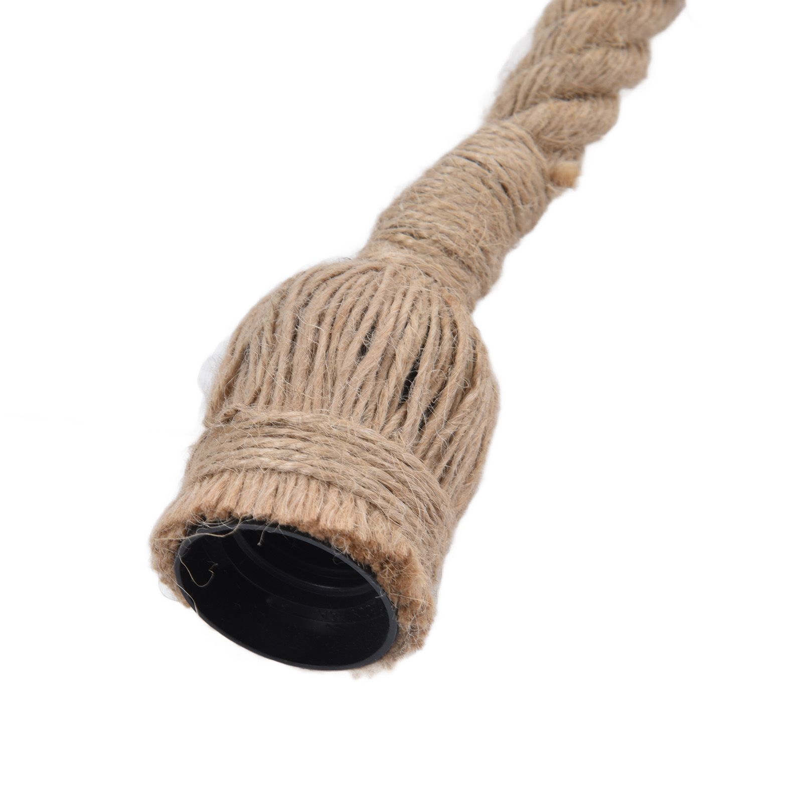 Hemp Rope Vintage Pendant Light Cord Hemp Light Cord 1.5m with 3 Bulb Base for view 14