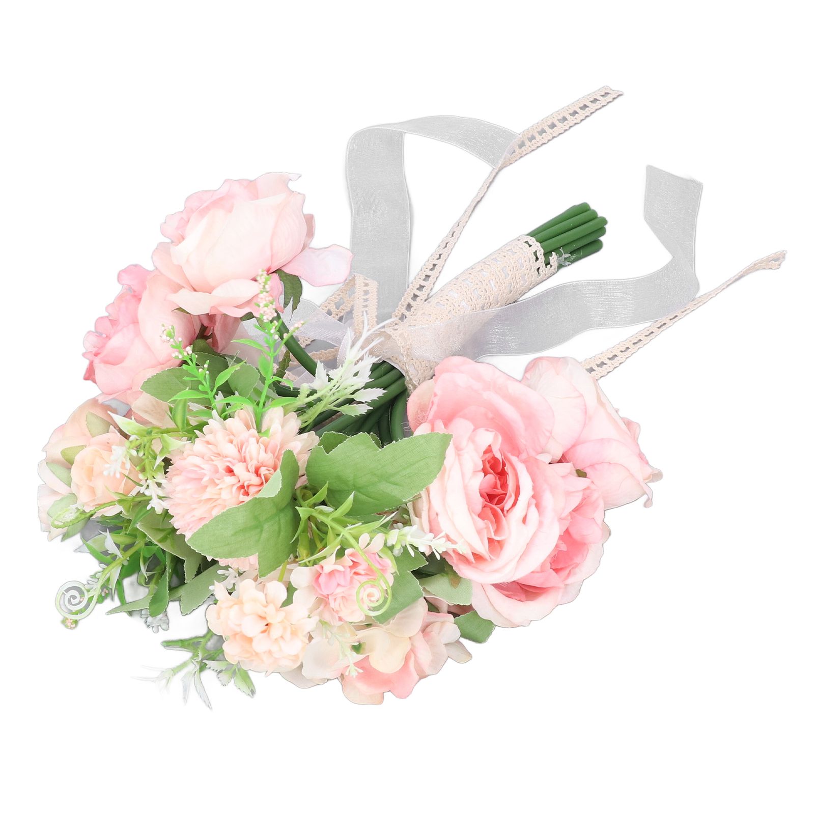 Wedding Bouquet Fake Rose Flower Holding Bunch for Decoration Photography Art view 2